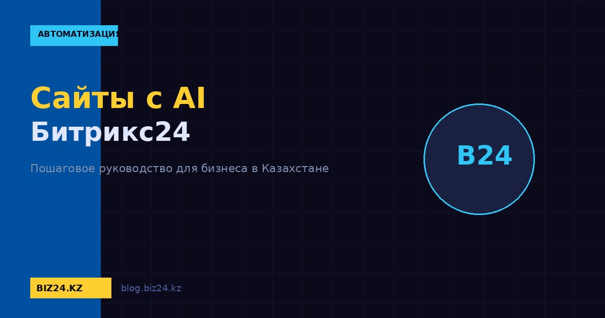 Создание сайтов с AI в Битрикс24: запуск лендинга за 10 минут без дизайнера