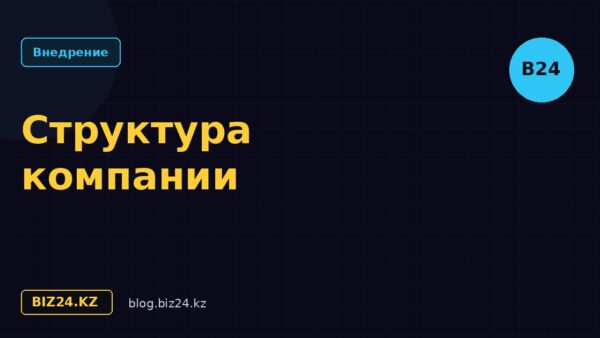 Структура компании в Битрикс24: настройка с нуля