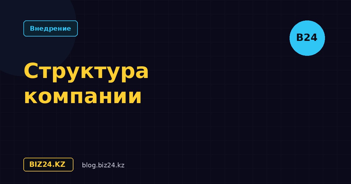 Структура компании в Битрикс24: настройка с нуля