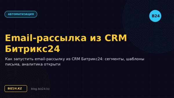 Email-рассылка из CRM Битрикс24: настройка и запуск